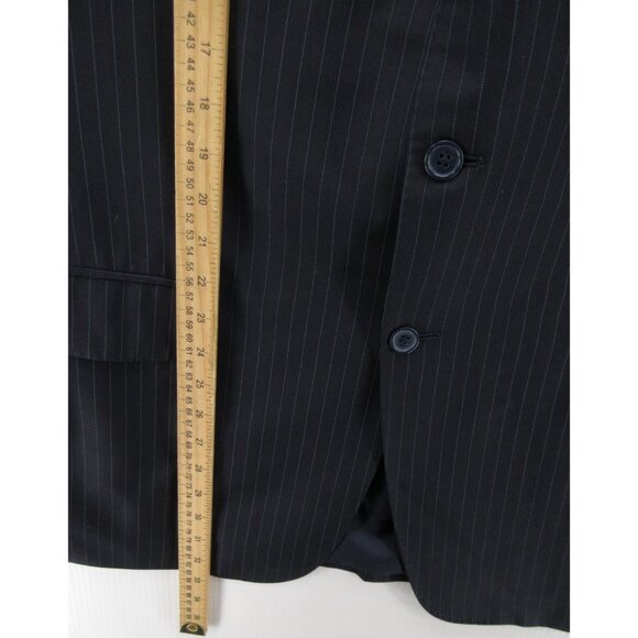 Barneys New York Sport Coat 44 Long Loro Piana Fabric Blazer Pinstripe - Picture 4 of 15